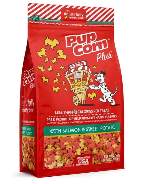 2/27 oz. Sunshine Mills Pupcorn Plus W/ Salmon & Sweet Potato - Treat